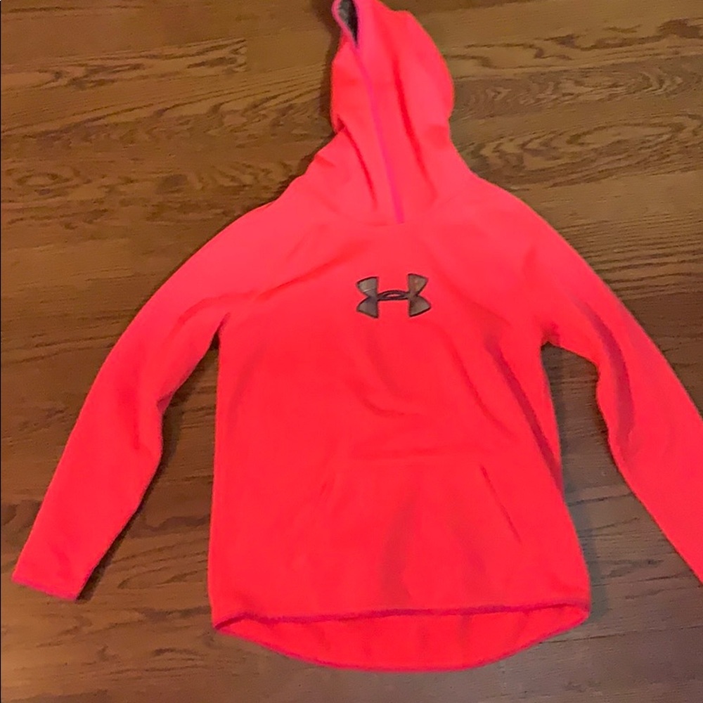 Pink and Camouflage Under Armor Sweatshirt